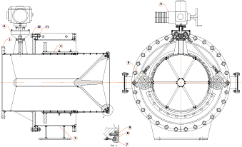 Howell-Bunger Valve parts diagram