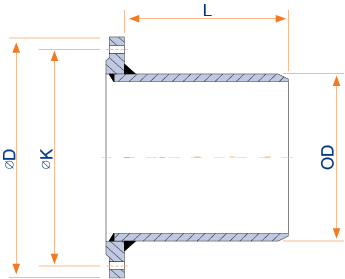 Flanged Spigot parts diagram