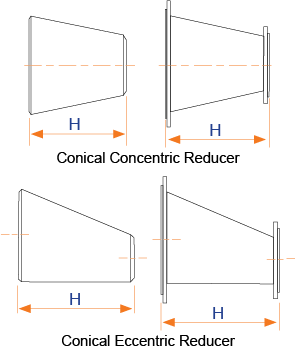 Reducer technical drawing